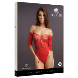 Le Désir Body ouvert Rhinestone - Rouge